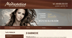 Desktop Screenshot of mediestetica.eu